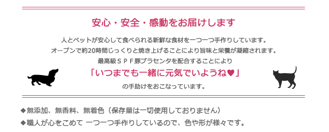 安心・安全・感動をお届けします。